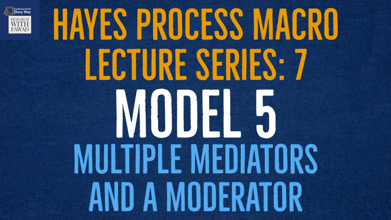 Hayes Process Macro - Model 5 - Multiple Mediators and a Moderator