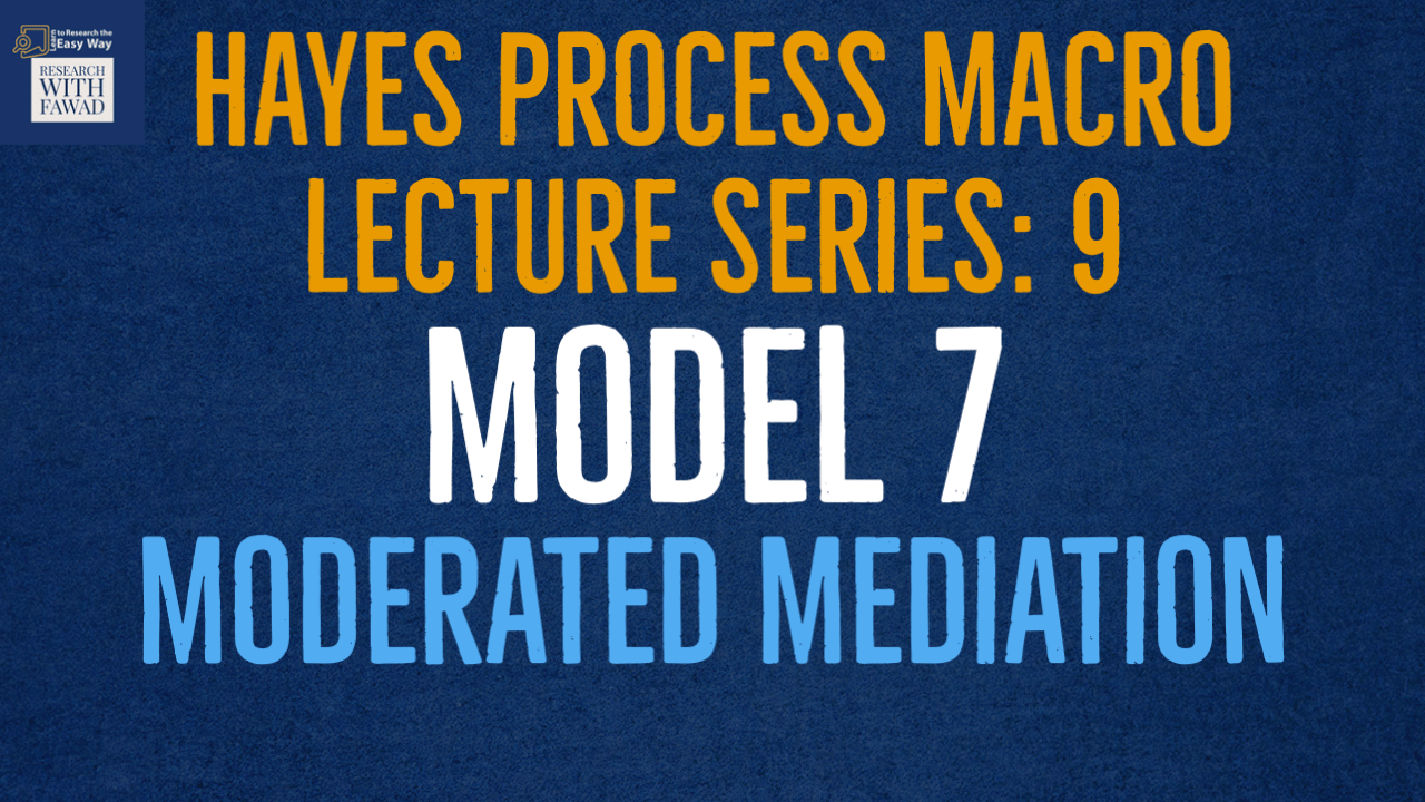 Hayes Process Macro - Model 7 - Moderated Mediation
