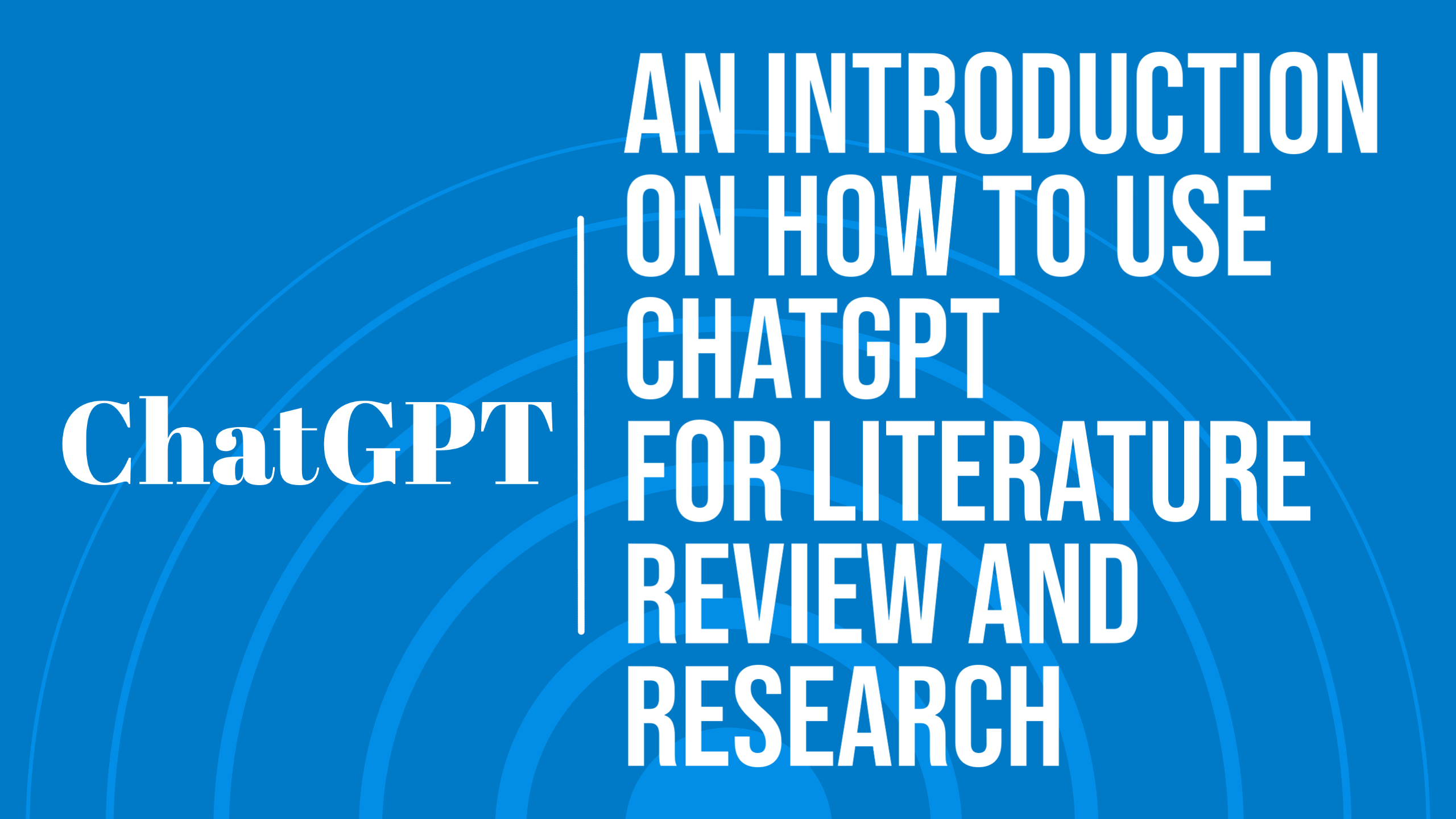 using chatgpt to conduct a literature review